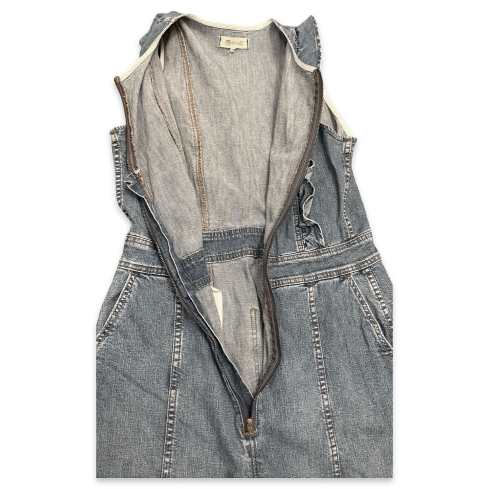 Madewell Blue Women’s Madewell Denim Zip Jumpsuit – Size 10 - Picture 6 of 7